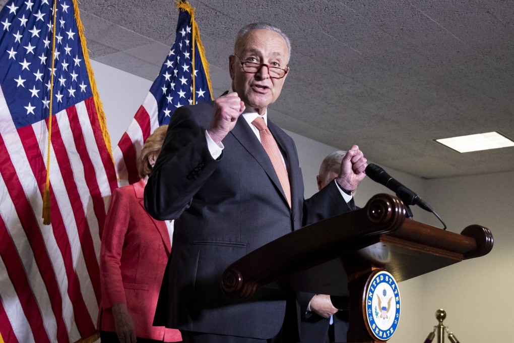 Senate Majority Leader Chuck Schumer is one of the sponsors of the US Innovation and Competition Act, which passed in the Senate on Tuesday. Photo: EPA-EFE