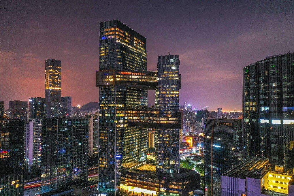 A view of Chinese internet giant Tencent’s headquarters in Nanshan district, Shenzhen. Tencent has announced its intention to achieve net zero carbon emissions. Photo: Xinhua