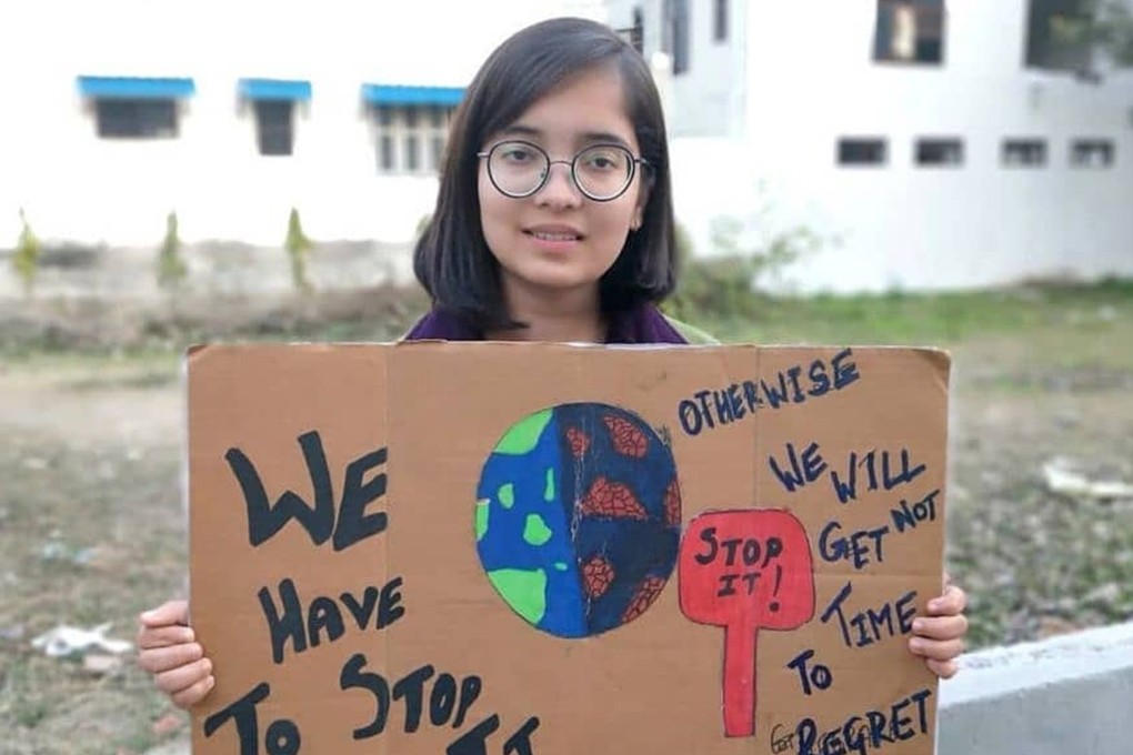 Ridhima Pandey became attuned to climate change in 2013 when her home state of Uttaranchal was devastated by floods. Photo: Instagram