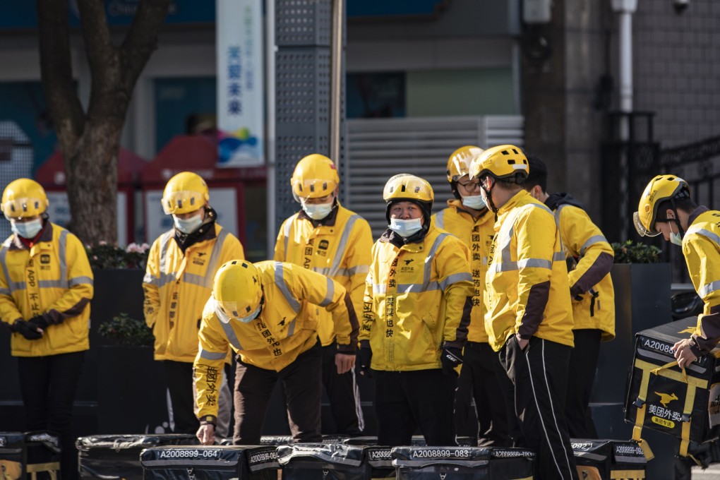 Chinese food delivery giant Meituan posted about 900 job vacancies on its recruitment website on June 10, 2021. Photo: Bloomberg