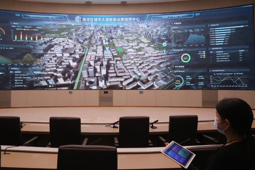 The ‘city brain’ in Beijing’s Haidian district can estimate how many flats are empty based on power consumption. Photo: Handout