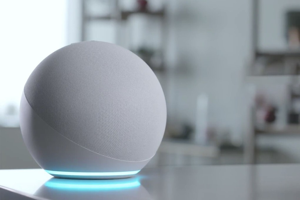 The fourth-generation Amazon Echo released in 2020. The company recently announced Amazon Sidewalk, which turns on Wi-Fi sharing by default for certain Amazon devices to help ensure smart devices outside the home stay connected. Photo: Handout