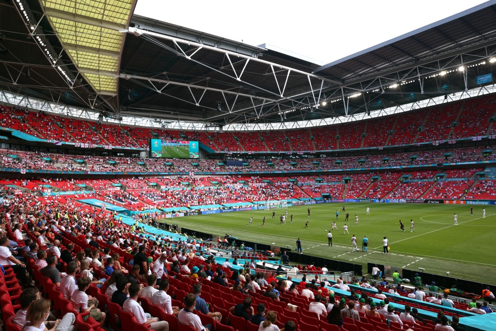 London’s Wembley Stadium will be allowed to hold 40,000 spectators during the semi-finals and final of Euro 2020. Photo: EPA