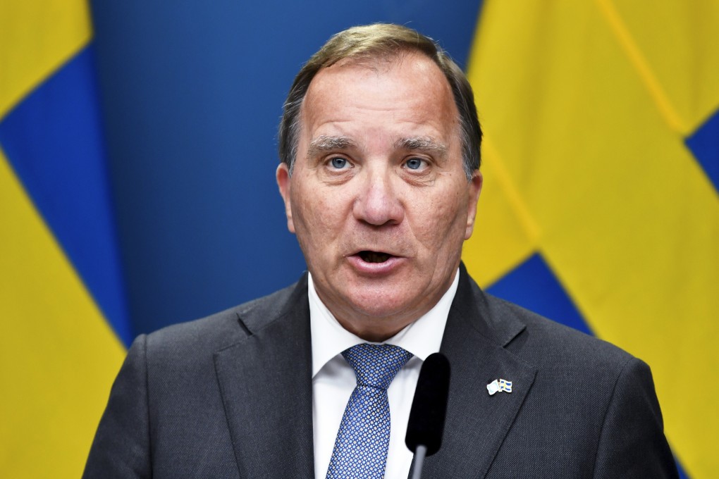 Sweden's Prime Minister Stefan Lofven speaks to the media after losing a vote of no confidence in his government. Photo: EPA-EFE