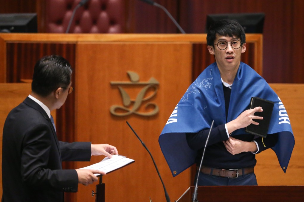 Sixtus Baggio Leung was disqualified as a lawmaker in relation to improper oath-taking in 2016. Photo: Sam Tsang