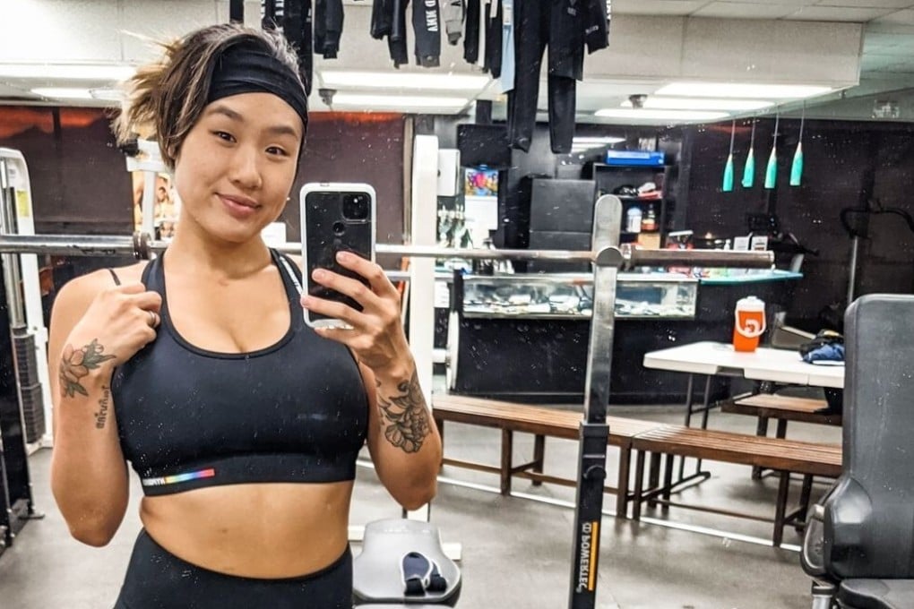 Angela Lee poses for a picture during her return to training. Photo: Instagram/@angelaleemma