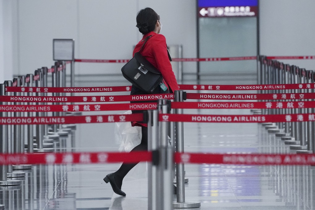 Nearly two-thirds of Hong Kong Airlines’ workforce have either been made redundant or have taken pay cuts. Photo: Felix Wong
