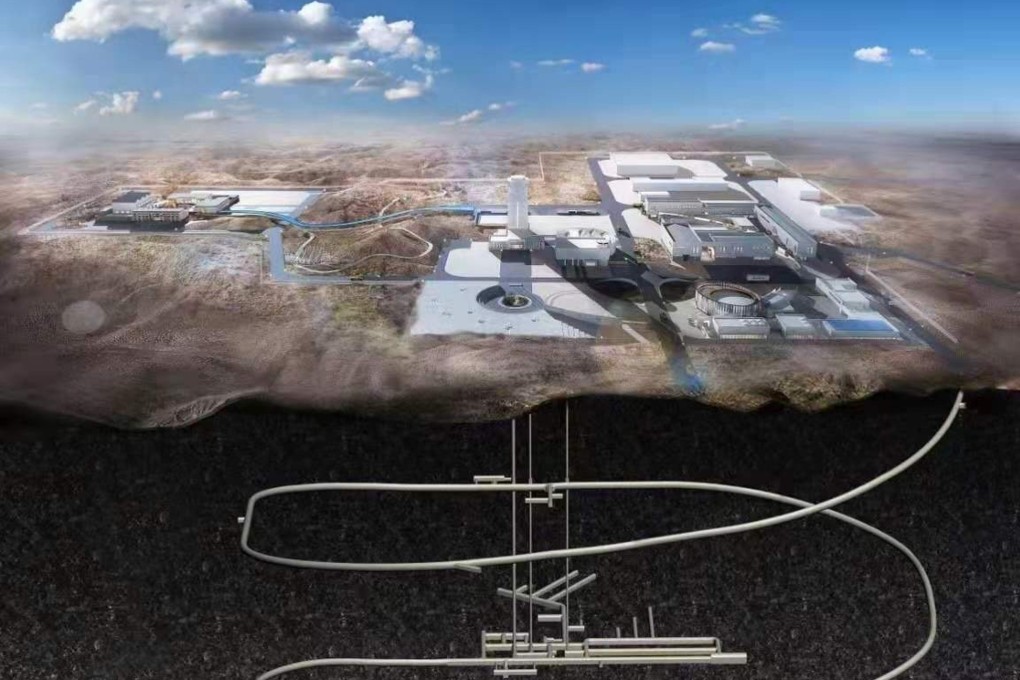 The new Chinese lab, to be built underground in Gansu, will be used to research storage of high-level radioactive waste. Photo: Handout