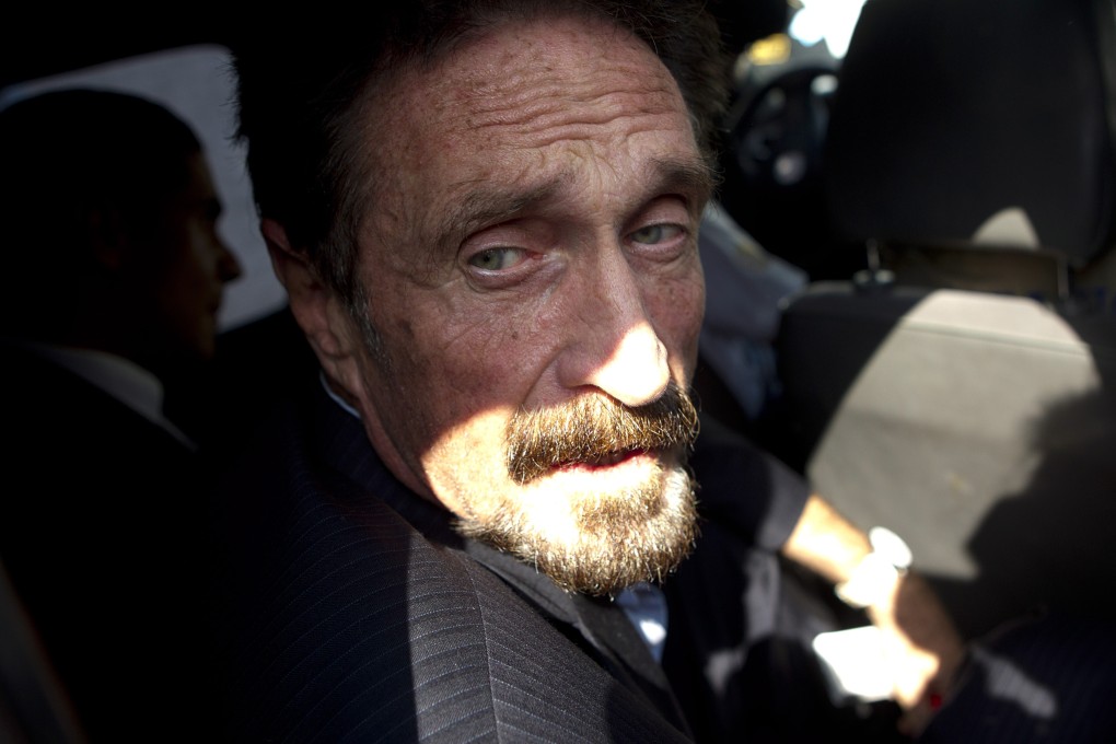 John McAfee. File photo: EPA