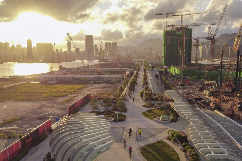 One Victoria on the runway of the former Kai Tak airport. Photo: Martin Chan