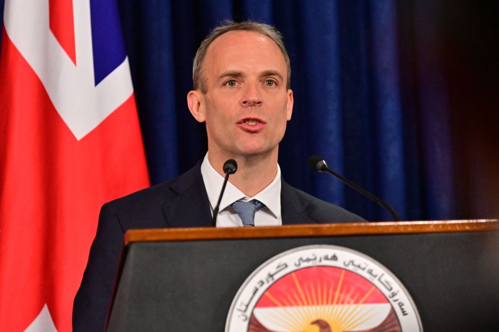 British Foreign Secretary Dominic Raab. Photo: AFP