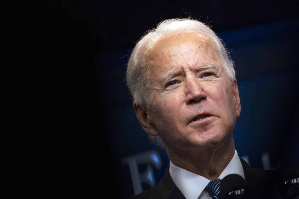 US President Joe Biden blamed Beijing for Apple Daily closing. Photo: Bloomberg