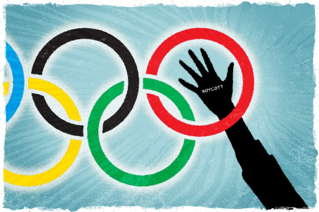 Several South Korean politicians have demanded that the government announce a boycott of the Olympics, though Seoul has thus far resisted. Illustration: Joe Lo