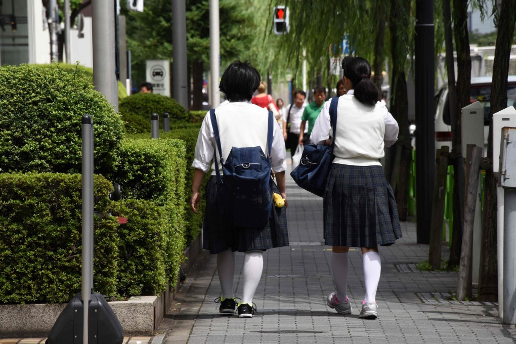 A Japanese mother has produced a line of ‘absorbent shorts’ for girls who may feel embarrassed about carrying sanitary pads to school. File photo: AFP