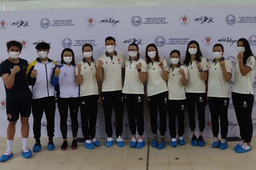 Hong Kong's provisional swimming squad to the Tokyo Olympics. Photo: Chan Kin-wa