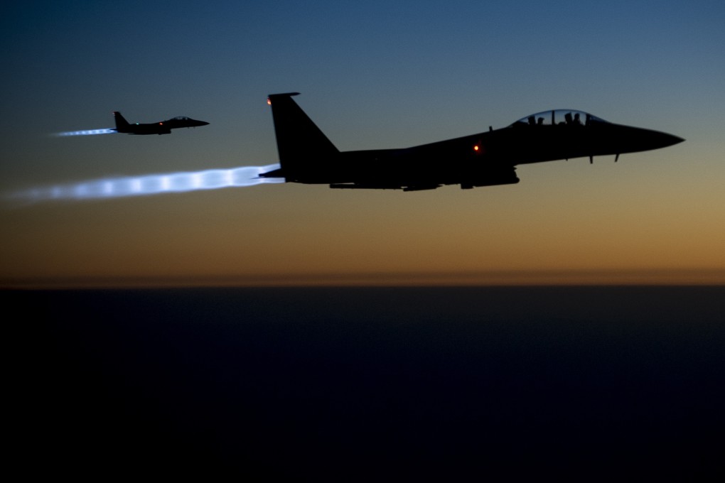 US Air Force F-15E Strike Eagles over northern Iraq in 2014. File photo: AFP