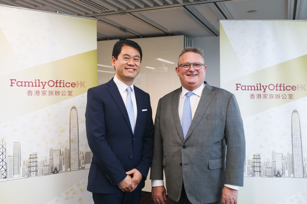 Dixon Wong, who will head the new team, and Stephen Phillips, director-general of investment promotion at InvestHK. Photo: Xiaomei Chen