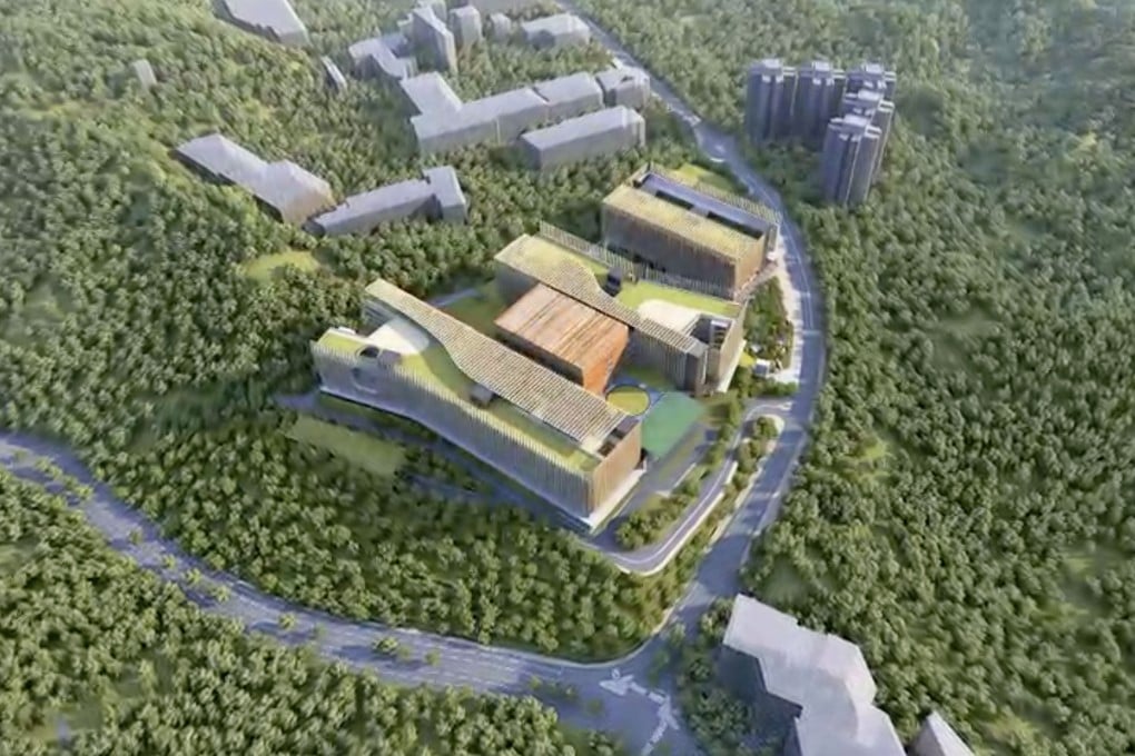 Artist’s impression of the nine-storey Chinese Medicine Hospital, to be located at Pak Shing Kok in Tseung Kwan O. Photo: Handout