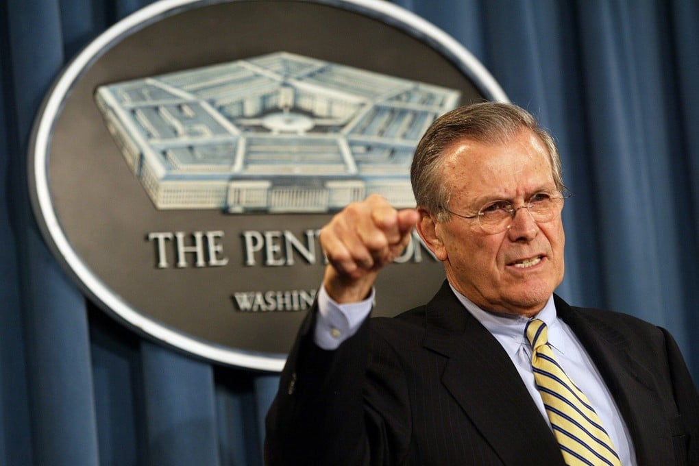 Donald Rumsfeld in 2004. File photo: EPA