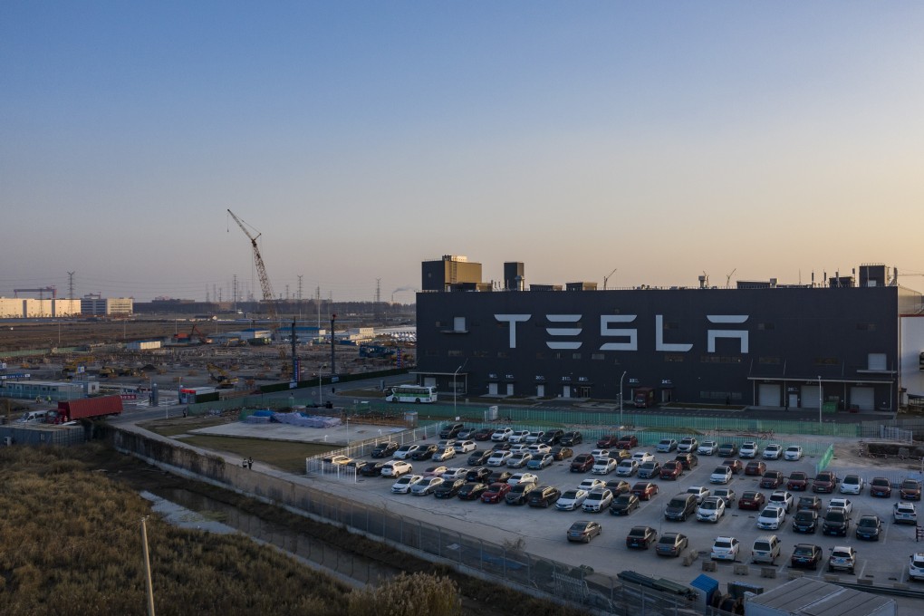 Musk’s company is the only foreign carmaker that has a wholly-owned assembly plant in mainland China. Photo: Bloomberg