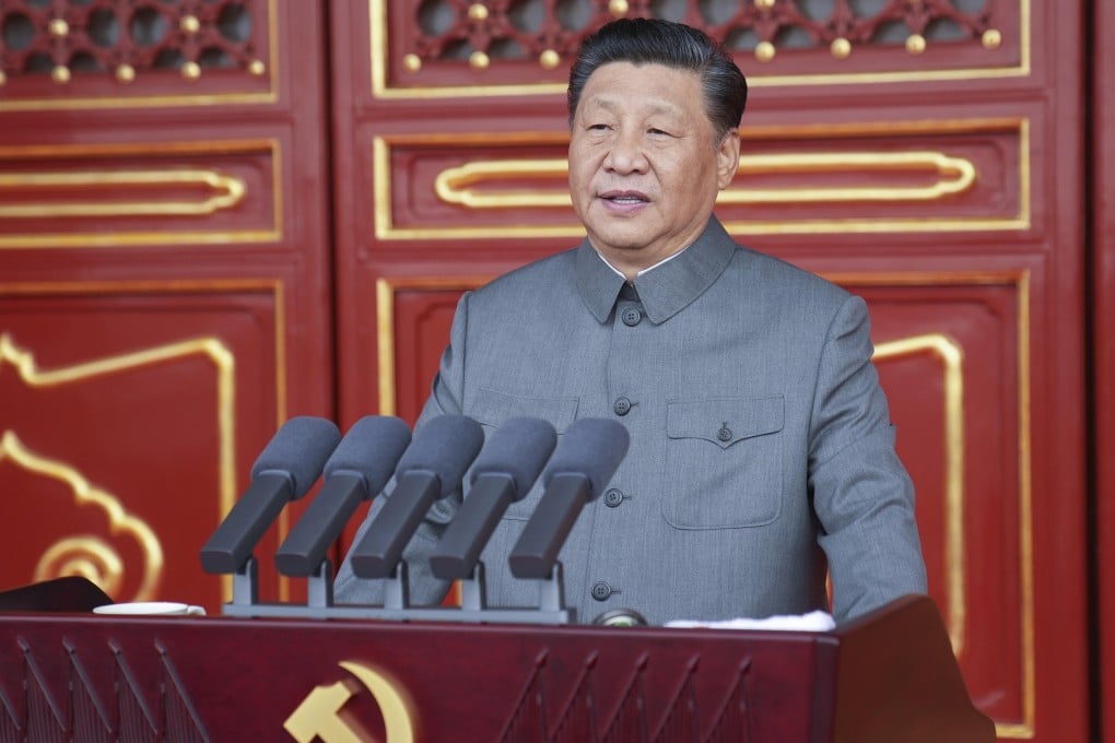 Xi Jinping addressed a crowd of 70,000 people in Tiananmen Square. Photo: Xinhua