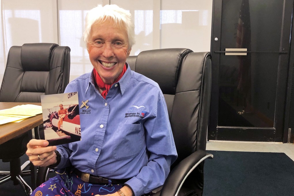 Wally Funk, a Virgin Galactic ticketholder, at the International Women’s Air and Space Museum in Cleveland, Ohio, US in 2019. Photo: Reuters