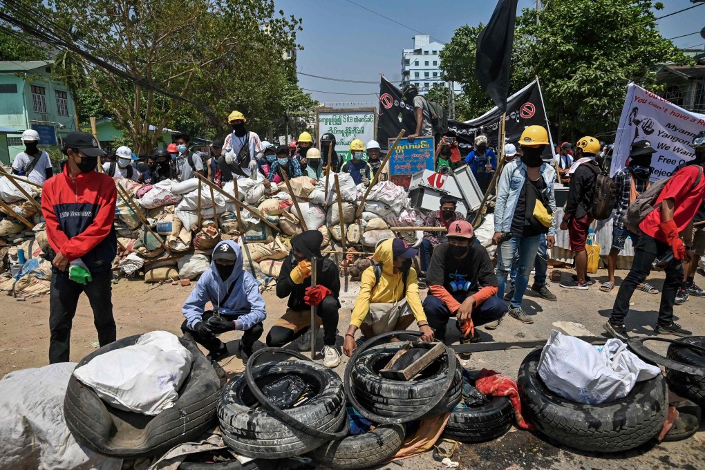 The US has imposed sanctions on Myanmar officials and their family members for their role in the crackdown earlier this year on protests against the military coup in Yangon. Photo: AFP