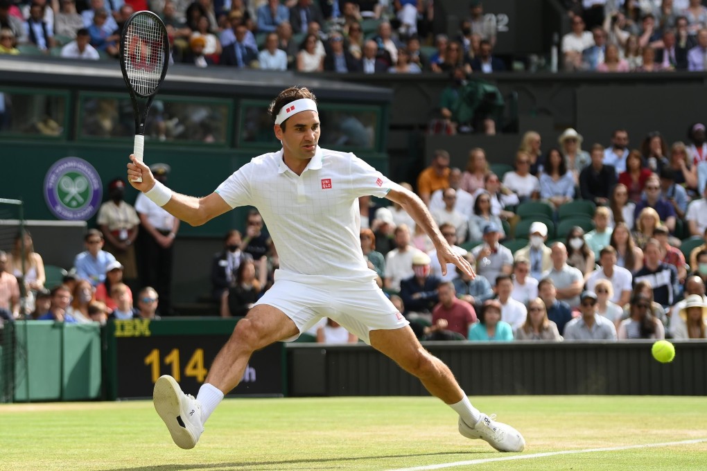 Roger Federer plays a forehand during his third-round win against Cameron Norrie of Great Britain. Photo: TNS