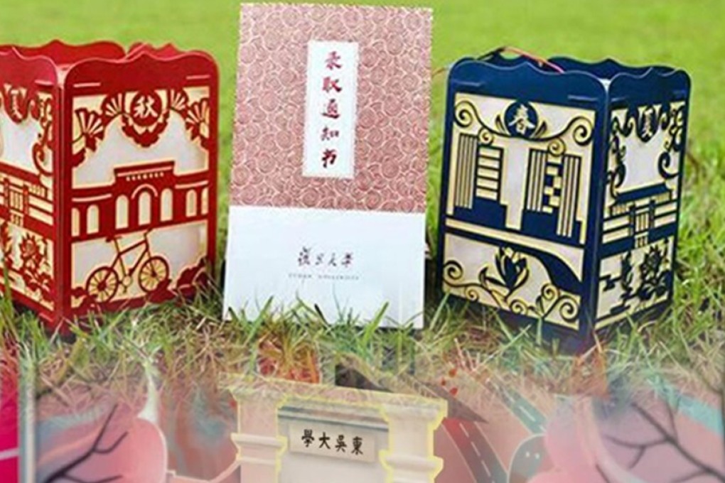 Some Chinese university admission packets are remarkably creative, and over the top. Photo: Handout