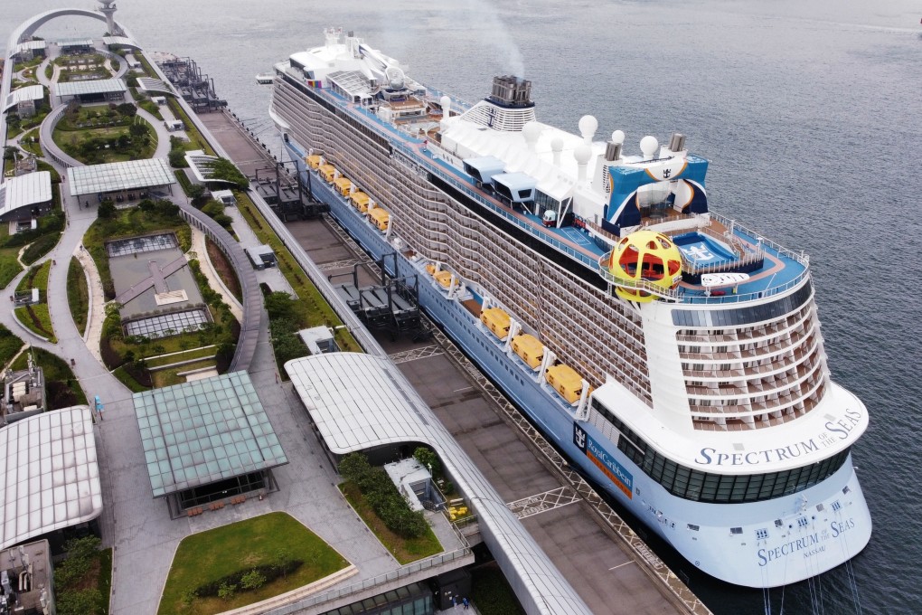 Royal Caribbean’s Spectrum of the Seas arrived at Kai Tak Cruise Terminal last month. Photo: Martin Chan