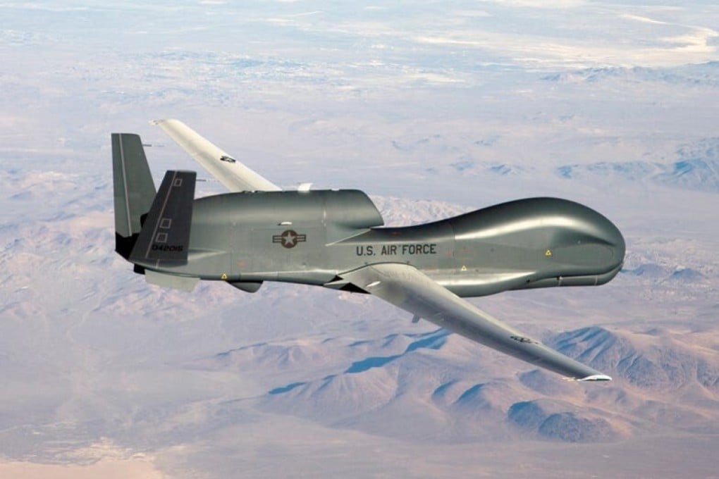Chinese think tank SCSPI reports an increase in American flights over the East China Sea last month, including by the unmanned RQ-4 Global Hawk. Photo: US Air Force via Reuters