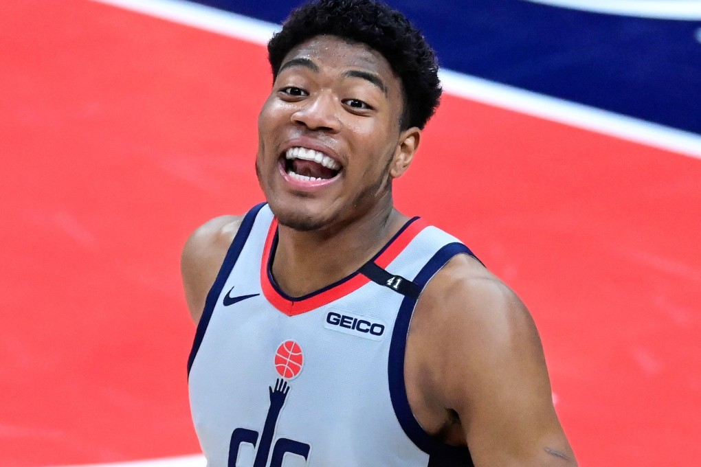 Washington Wizards player Rui Hachimura in a match against the Philadelphia 76ers in the first round of the 2021 NBA Playoffs in May. Photo: USA Today