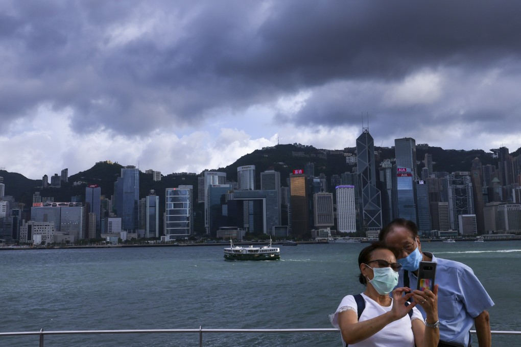 The Hong Kong Observatory issued the No 1 typhoon warning signal at 4.15am on Tuesday. Photo: Dickson Lee