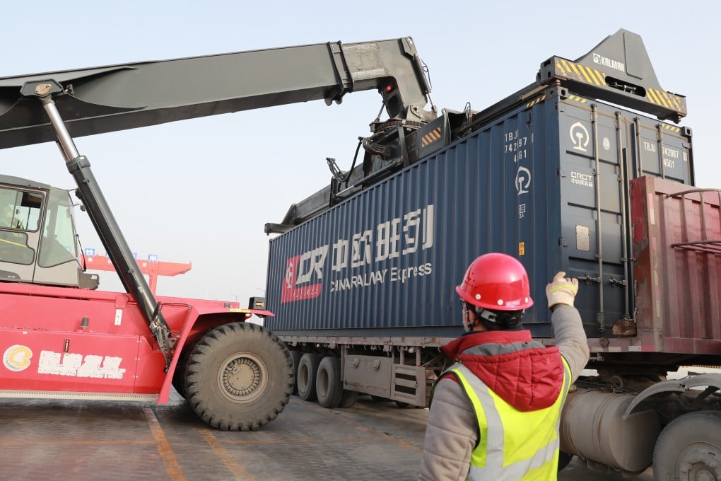 The China Railway Express between Europe and China is a key component of President Xi Jinping’s Belt and Road Initiative. Photo: Xinhua