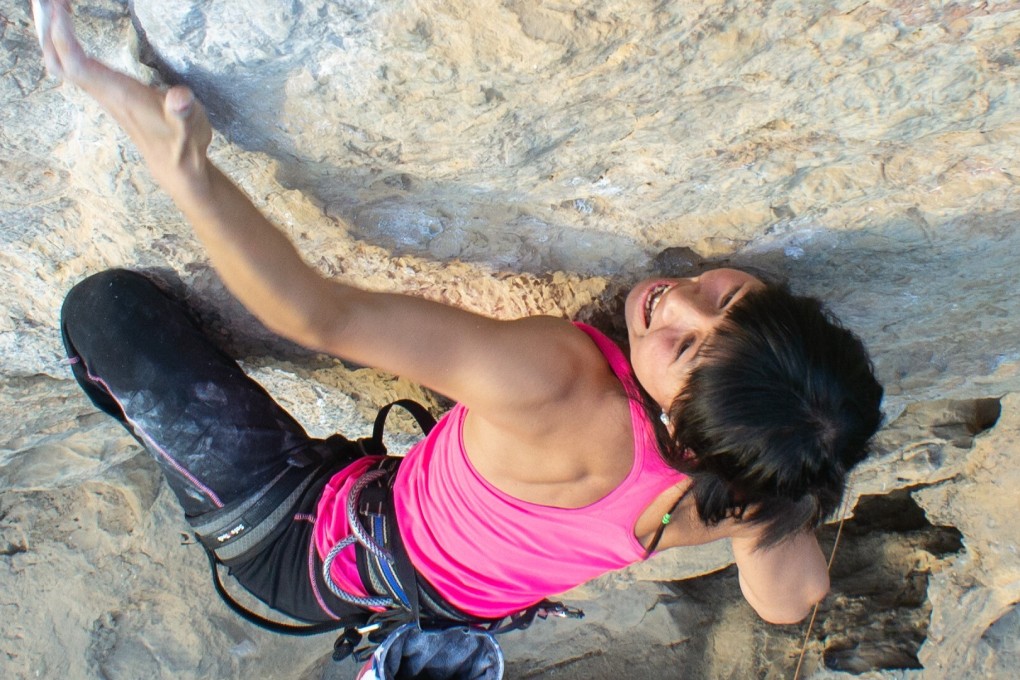 Chinese rock climber Jun Bao, the protagonist in ‘Lady First’, headlines the No Man’s Land Film Festival in Hong Kong this weekend. Photo: Tony Cheung