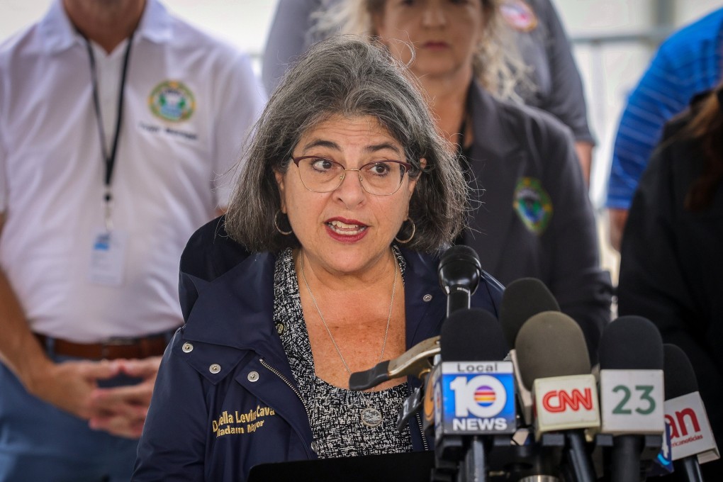 Miami-Dade County Mayor Daniella Levine Cava in Surfside, Florida. Photo: Miami Herald / TNS