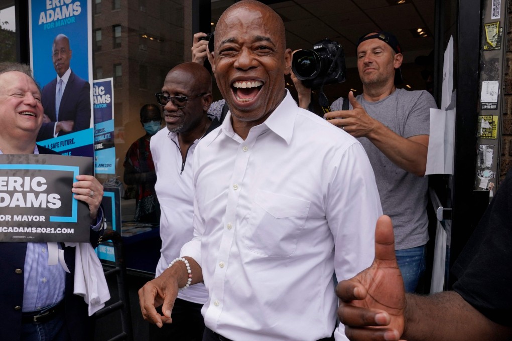 Eric Adams declared victory in New York City’s Democratic mayoral race. Photo: AFP