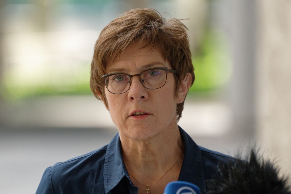 German Minister of Defence Annegret Kramp-Karrenbauer raised concerns about Beijing’s treatment of Uygurs. Photo: DPA