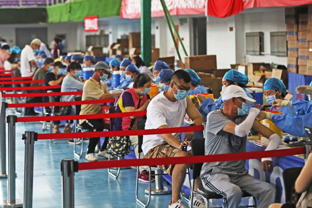 Residents receive Covid-19 vaccine in Shenyang, northeast China's Liaoning Province, in June 2021. Photo: Xinhua