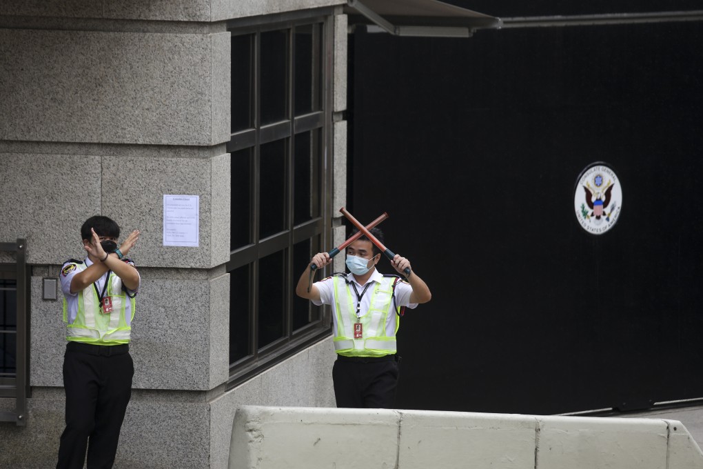 The US consulate in Hong Kong was closed on Tuesday after a staff member tested positive for Covid-19. Photo: Xiaomei Chen