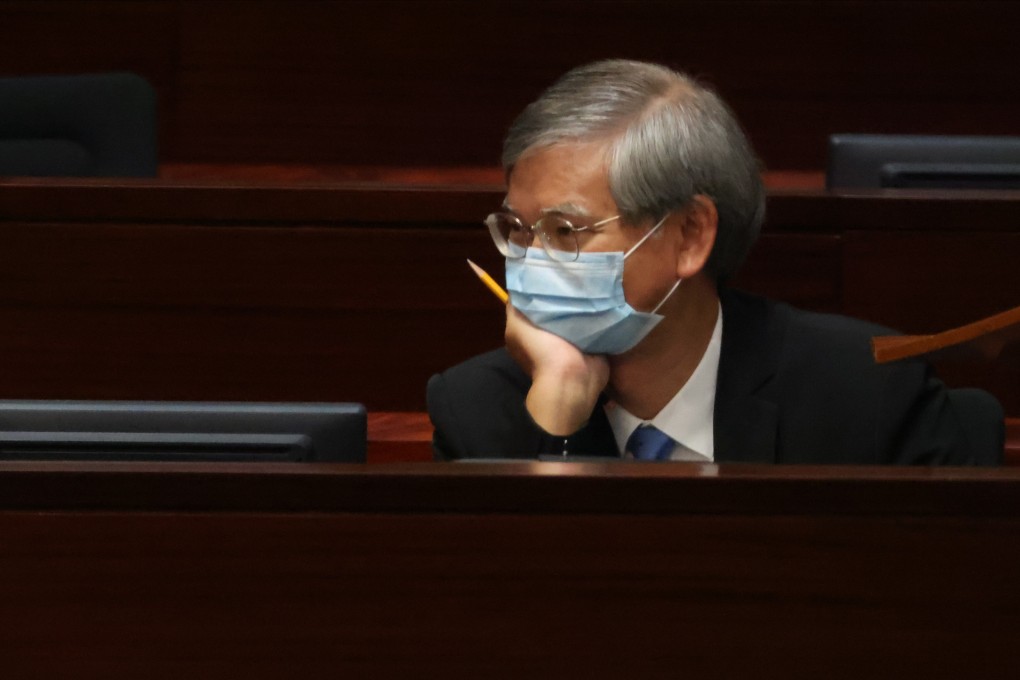 Welfare chief Law Chi-kwong attends a Legislative Council vote on a proposal increasing the number of statutory holidays on Wednesday. Photo: May Tse