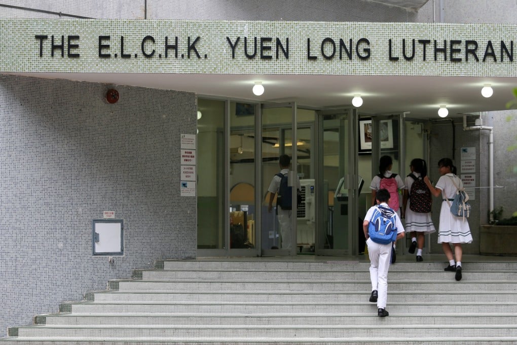 The two students attend the ELCHK Yuen Long Lutheran Secondary School. Photo: K. Y. Cheng