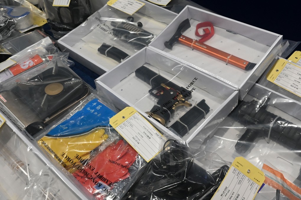 Evidence seized during raids on Monday that foiled an alleged terror plot. Photo: AFP