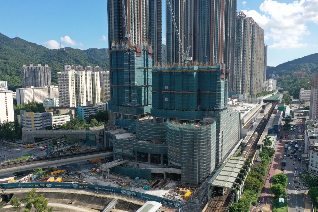 Two towers at the under-construction The Pavilia Farm project in Tai Wai will be demolished due to some construction defects. Photo: Sam Tsang