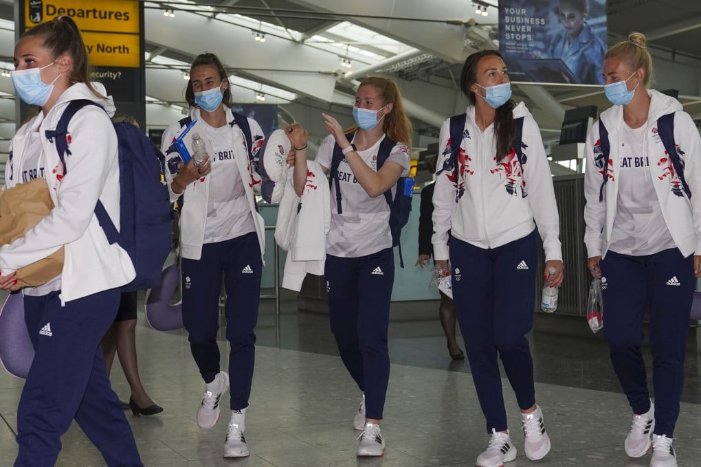 Players from the Great Britain women’s football team depart from London for the Tokyo Olympic Games. Photo: DPA
