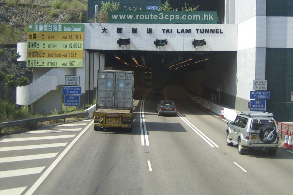 Tai Lam Tunnel is a transport link between Ting Kau and Yuen Long in the western New Territories. Photo: Handout