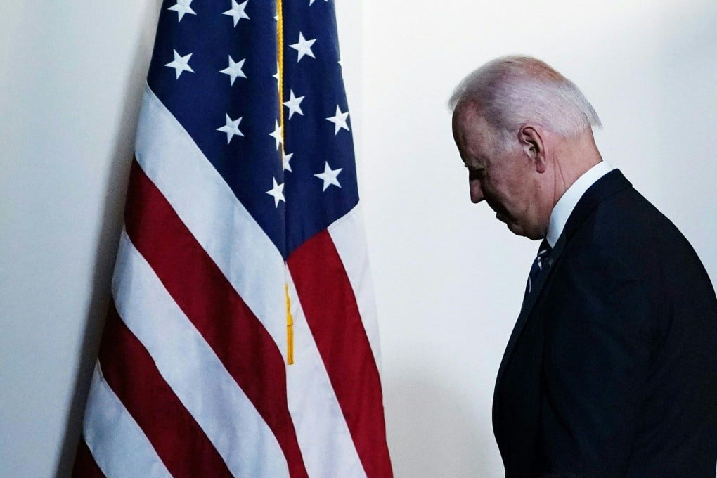 President Joe Biden after speaking on the June jobs report, which he hailed as proof of a “historic” recovery in the US economy. Photo: AFP