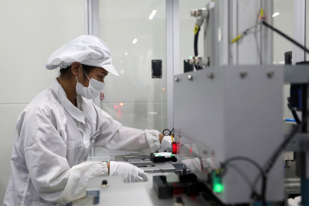 Part of the GRST battery production line in Foshan, Guangdong, China. Photo: Xiaomei Chen