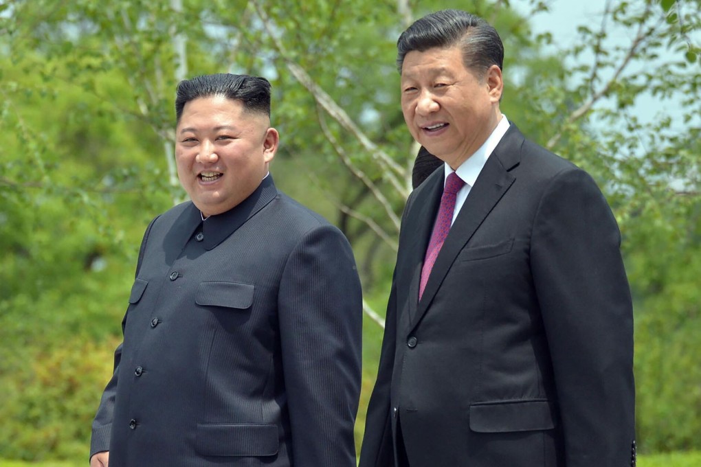 North Korean leader Kim Jong-un (left) and Chinese President Xi Jinping exchanged messages to mark the 60th anniversary of a friendship treaty between the two countries. Photo: KCNA