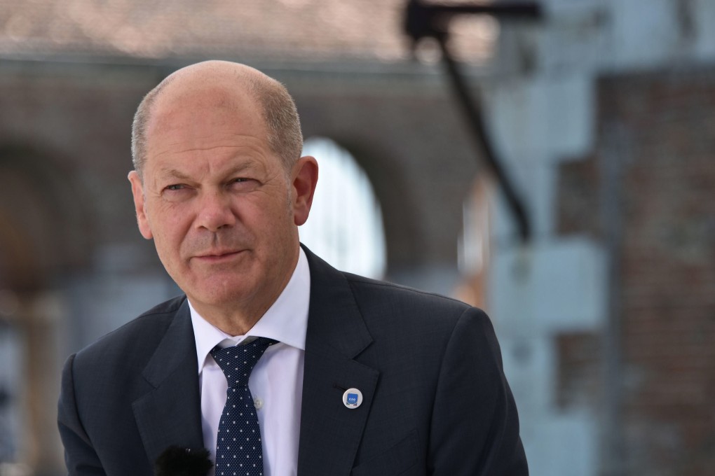 German Minister of Finance Olaf Scholz at the G20 Finance Ministers and Central Bank Governors Meeting in Venice, Italy on Friday. Photo: EPA-EFE